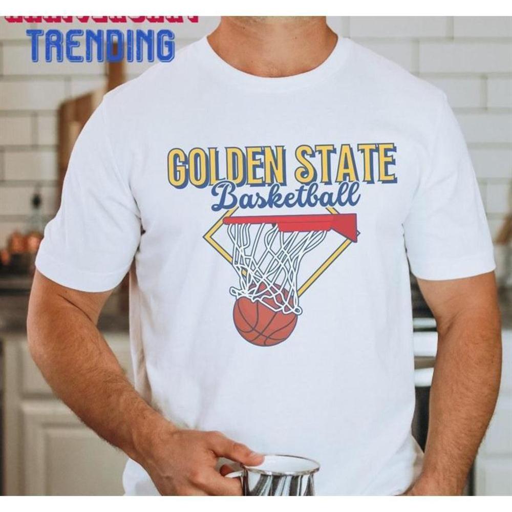 Golden State Basketball Shirt 80S Style Nba Apparel 90S